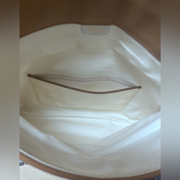 COA Celine White Leather Clutch - Picture 11 of 16